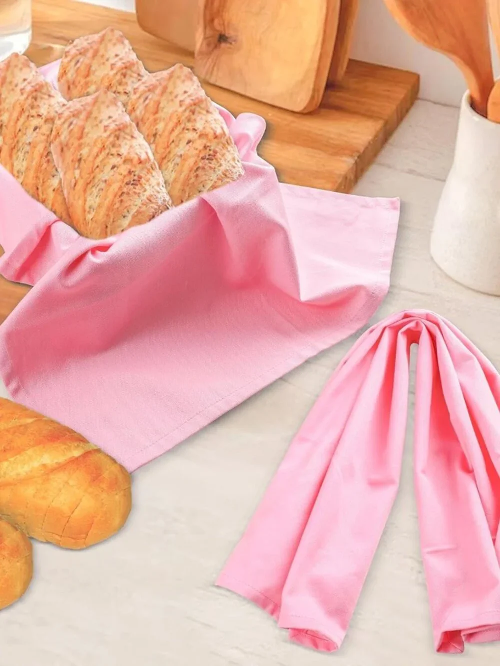 Kitchen Towels 100% Cotton Dish Towels for KitchenSet of 6 20”x30” Dish Cloths H - Picture 2 of 6
